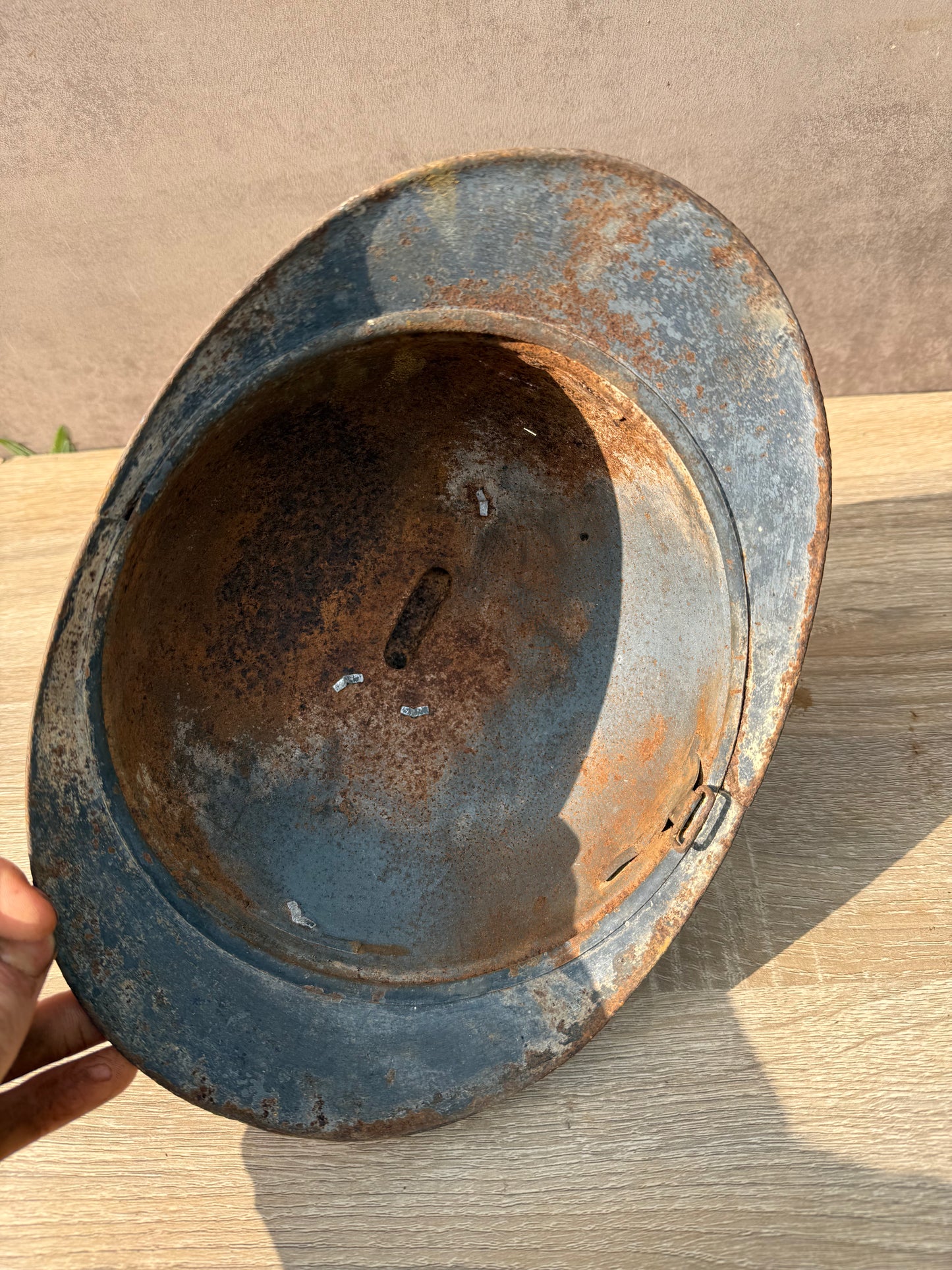 Z VENDU Coque de casque français WW1 bleu horizon