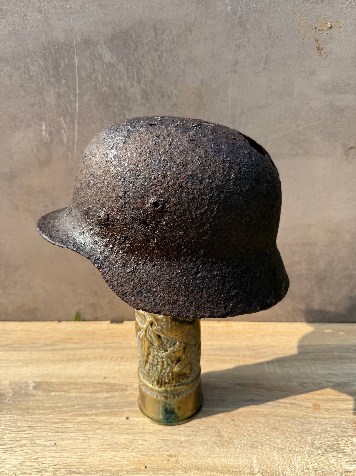 Z VENDU Relique de casque allemand WW2