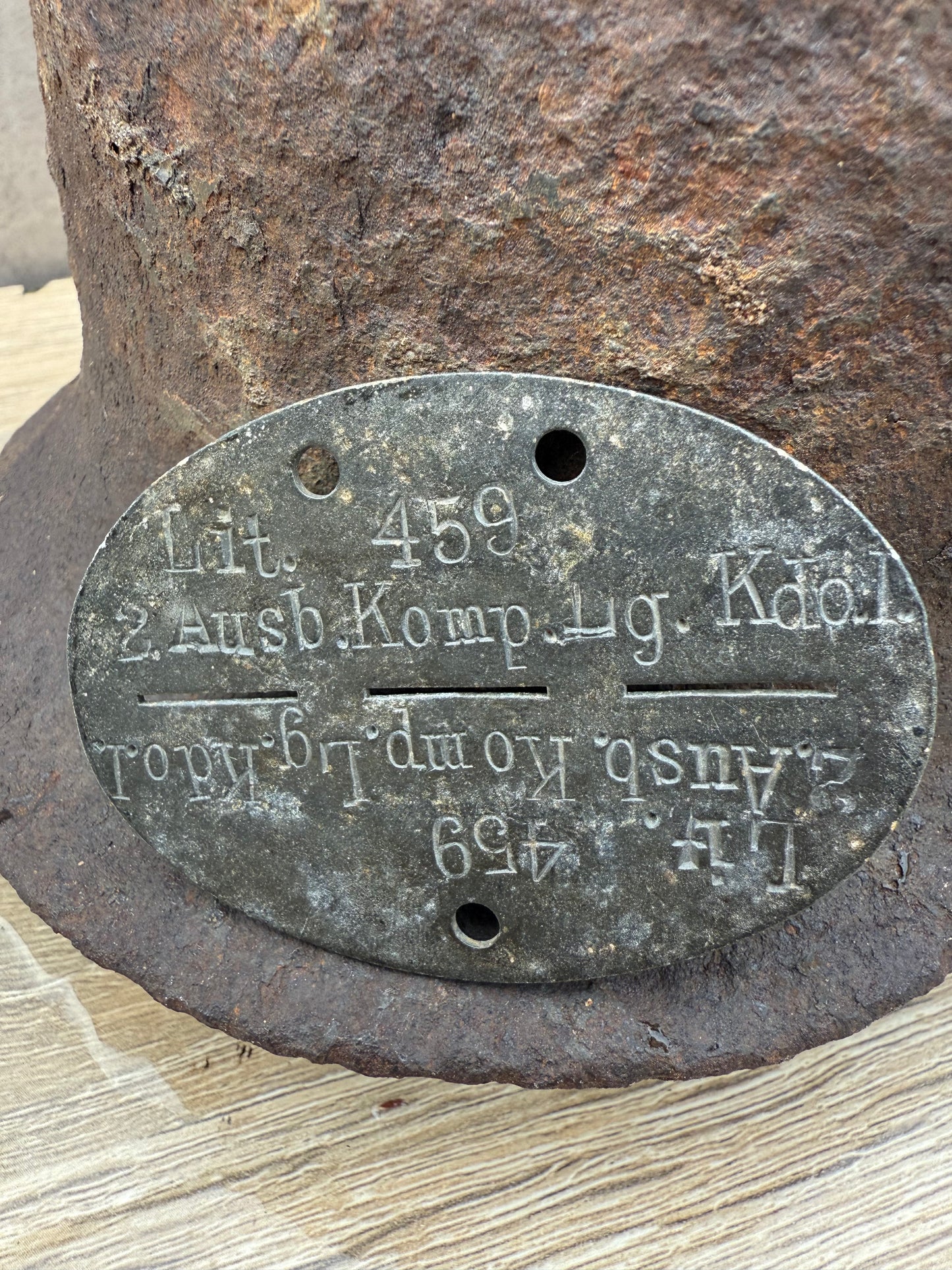 z VENDU EKM Plaque complète Luftwaffe – 2./Ausb.Komp. Lg.Kdo.L allemande WW2
