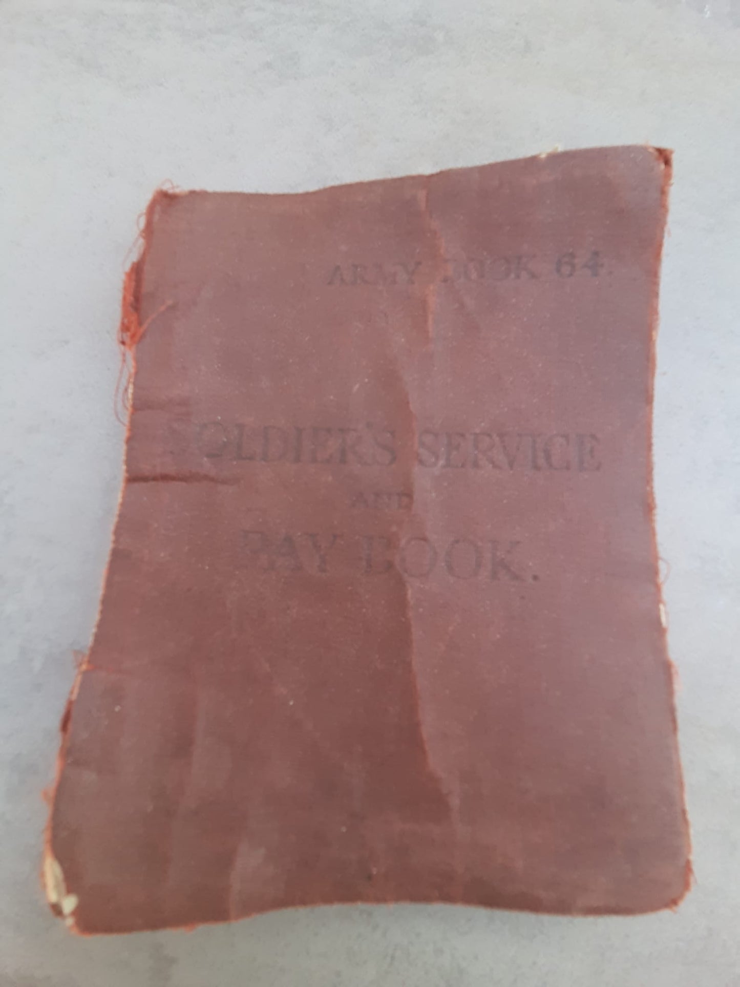Livret de service d'officier PAYBOOK officier anglais WW2