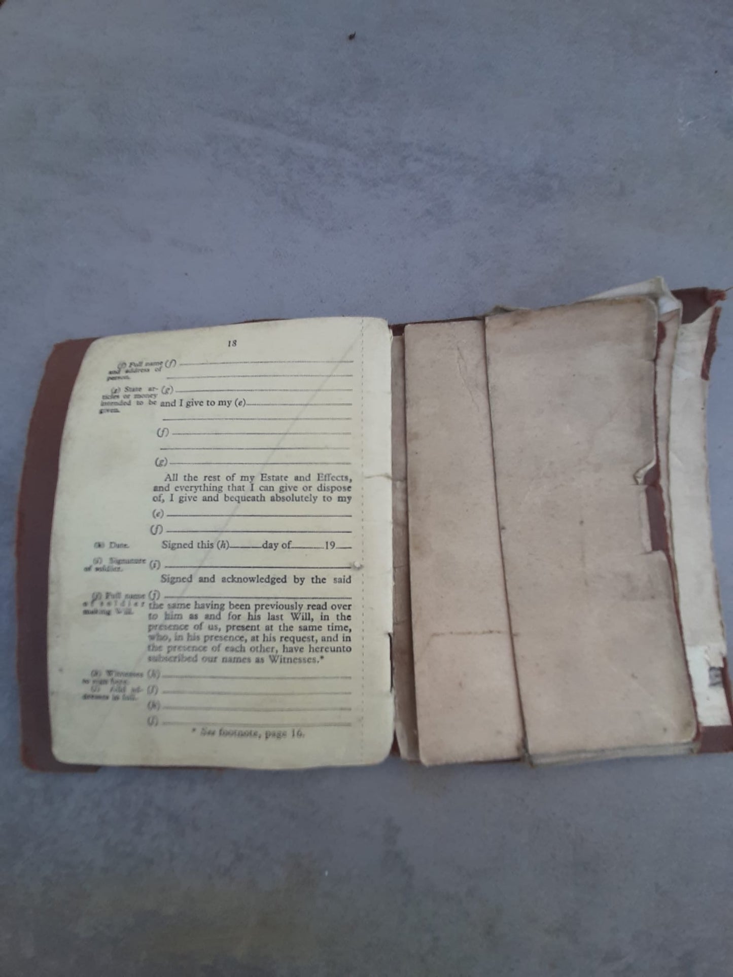 Livret de service d'officier PAYBOOK officier anglais WW2